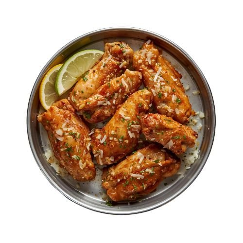 Garlic parmesan Jumbo Chicken Wings (6 Pieces) 